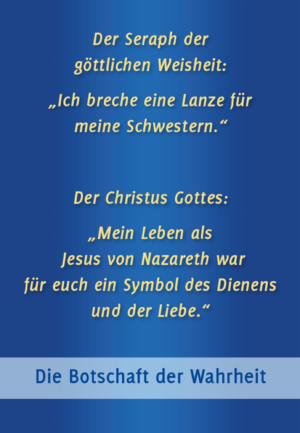 Der Seraph der göttlichen Weisheit - Ich breche eine Lanze für meine Schwestern