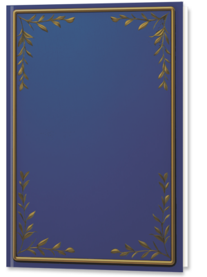 Notizbuch - Blau mit Ornament