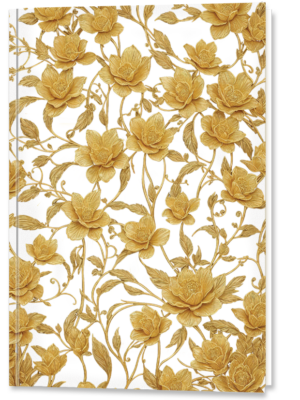 Notizbuch - Goldene Rosen